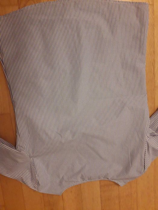 Bluzka na krótki rękaw w paski z haftem roz.36 Greenpoint