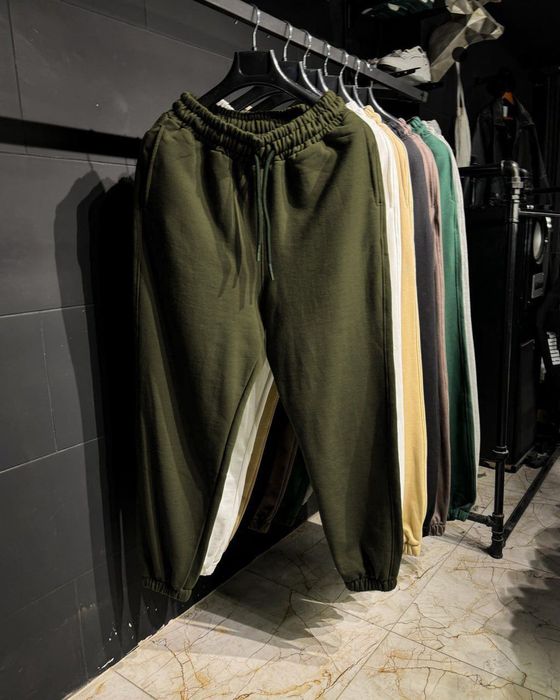 Спортивні штани унісекс теплі не кашлатяться на флісі зимові xs - 3xl