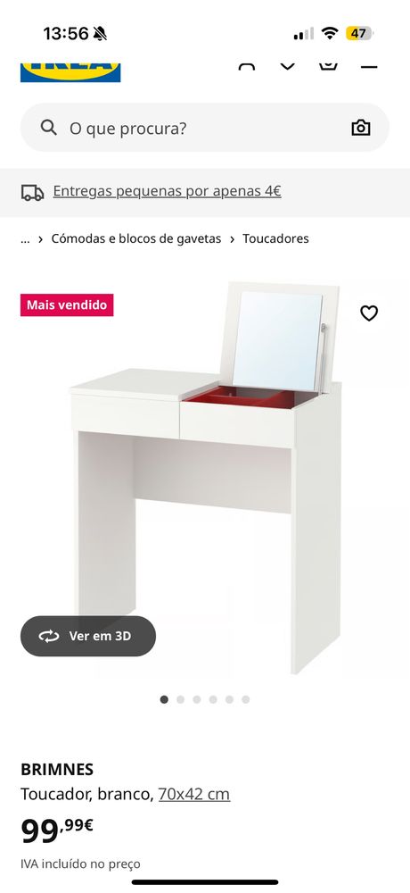 Tocador e cadeira