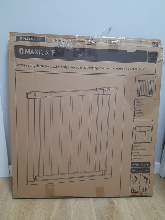 2 szt. Barierka zabezpieczająca rozporowa na schody Maxigate 75-82cm