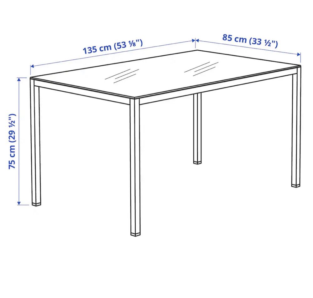 Stół Torsby + 4 krzesła Tobias Ikea