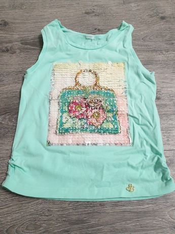 Майка кофта футболка с паетками Смил Smil, для девочки 4-5 лет, р. 104