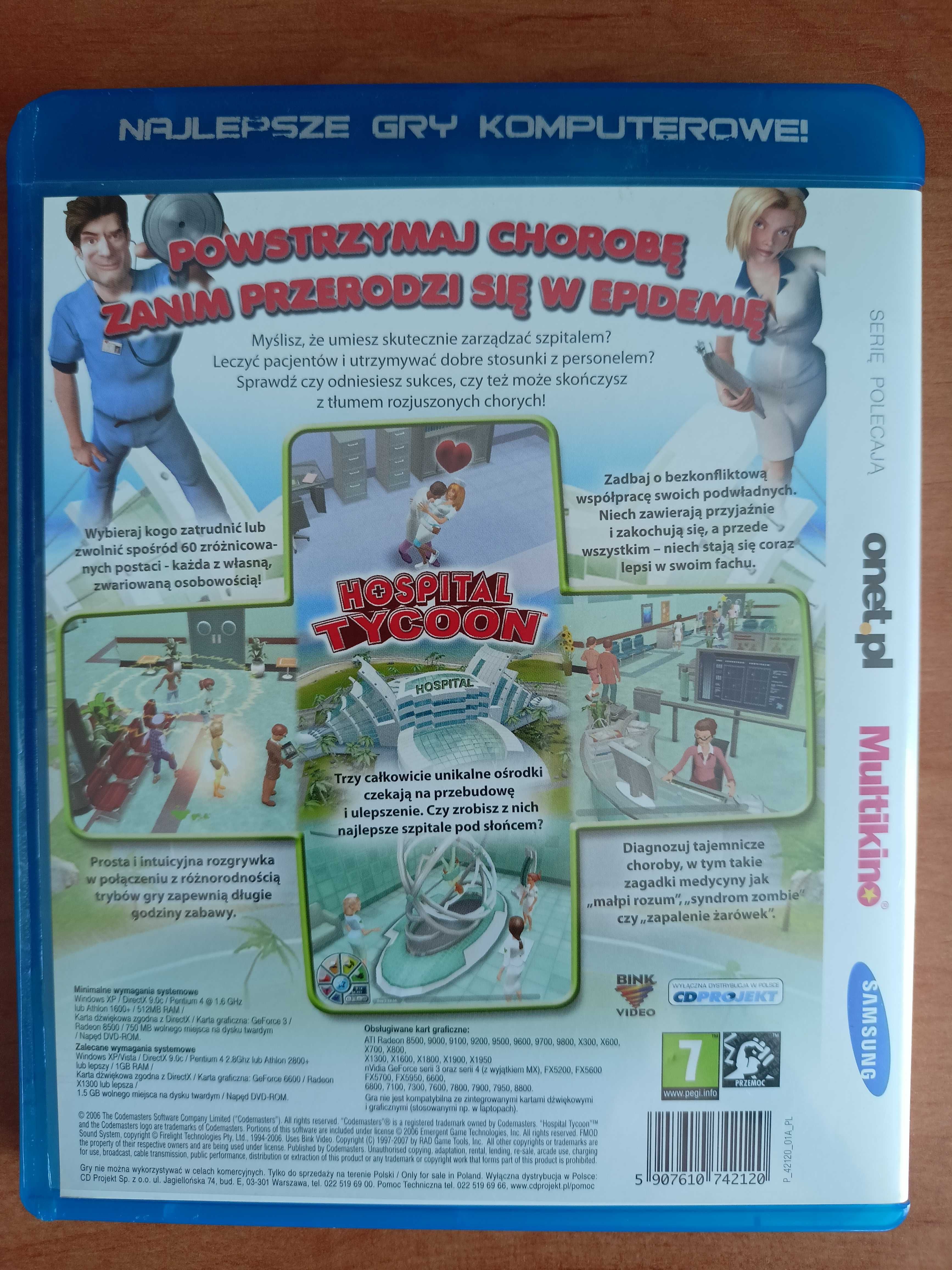 Hospital Tycoon PC DVD
