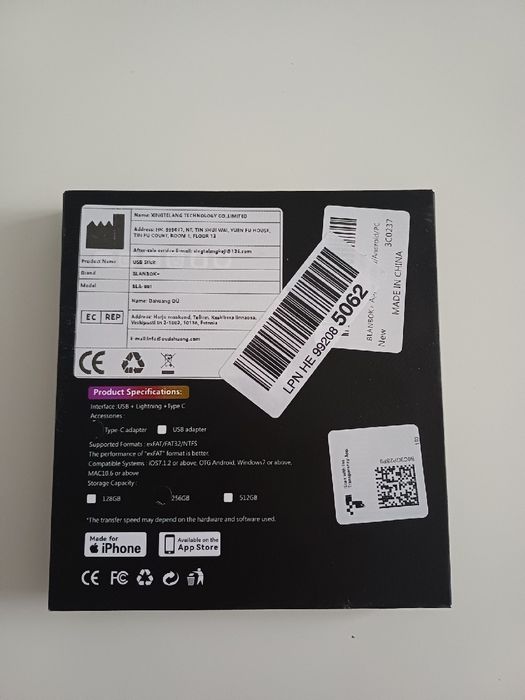 Pendrive BLANBOK+ iPhone Pamięć USB 256GB