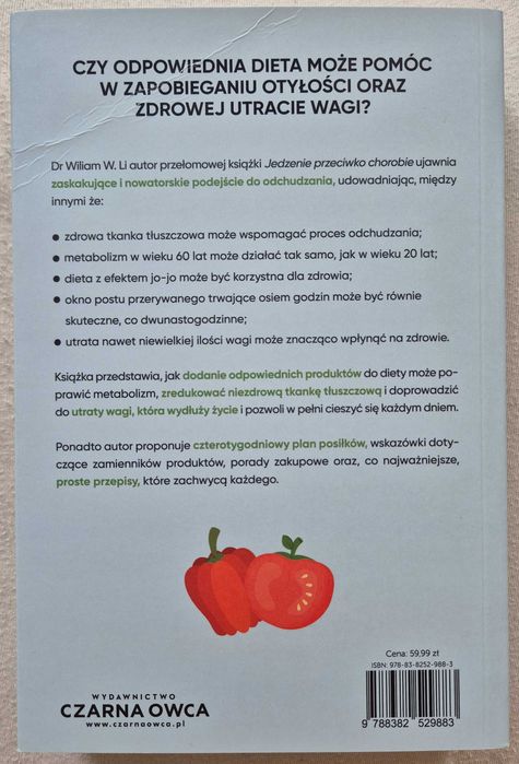Zestaw książek Dr William W. Li "Jedzenie przeciwko..."