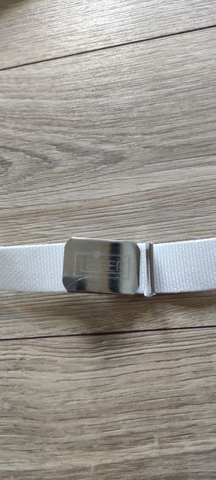 Pasek do spodni biały