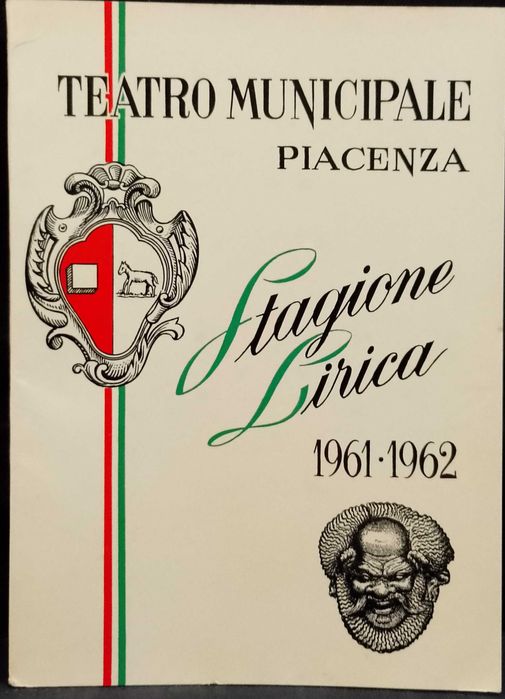 Programa Teatro Municipale Piacenza 1961/62