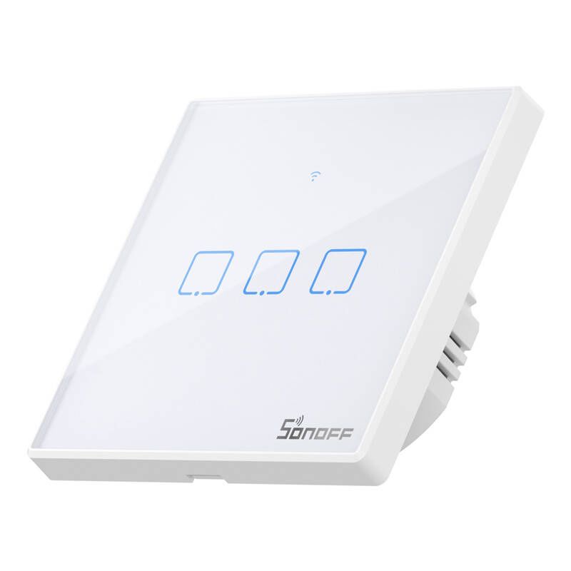 Włącznik Światła Dotykowy Wifi Sonoff T2 Eu Tx 3-Kanałowy