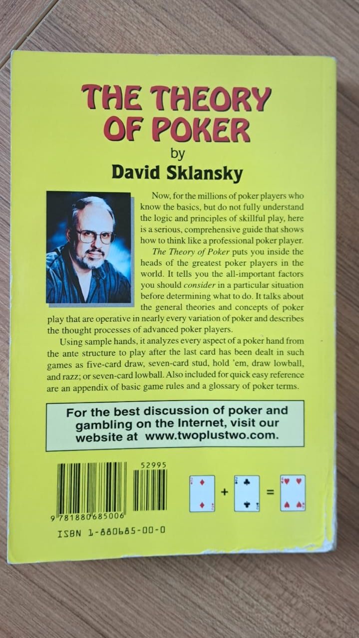 David Sklansky, The theory of poker