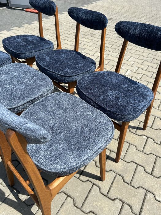 Krzesła Hałas odrestaurowane 6 sztuk Hałasy