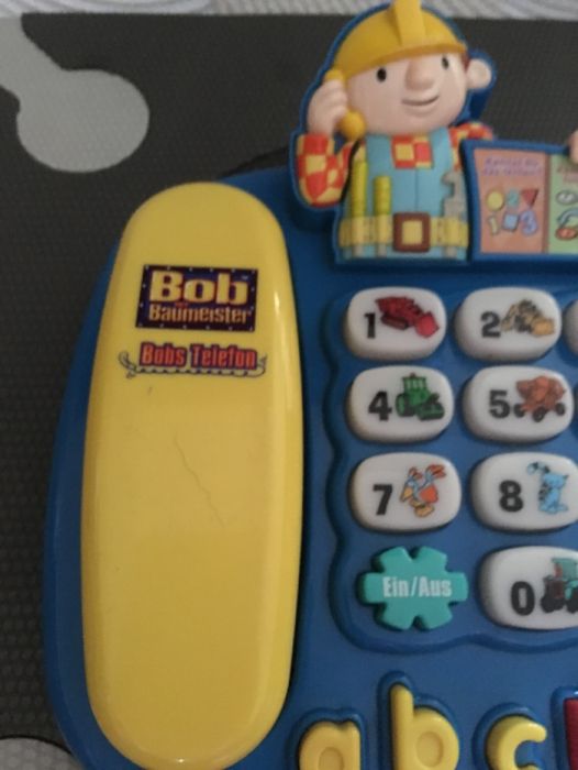 Interaktywny telefon stacjonarny Bob Budowniczy VTech jez niemiecki