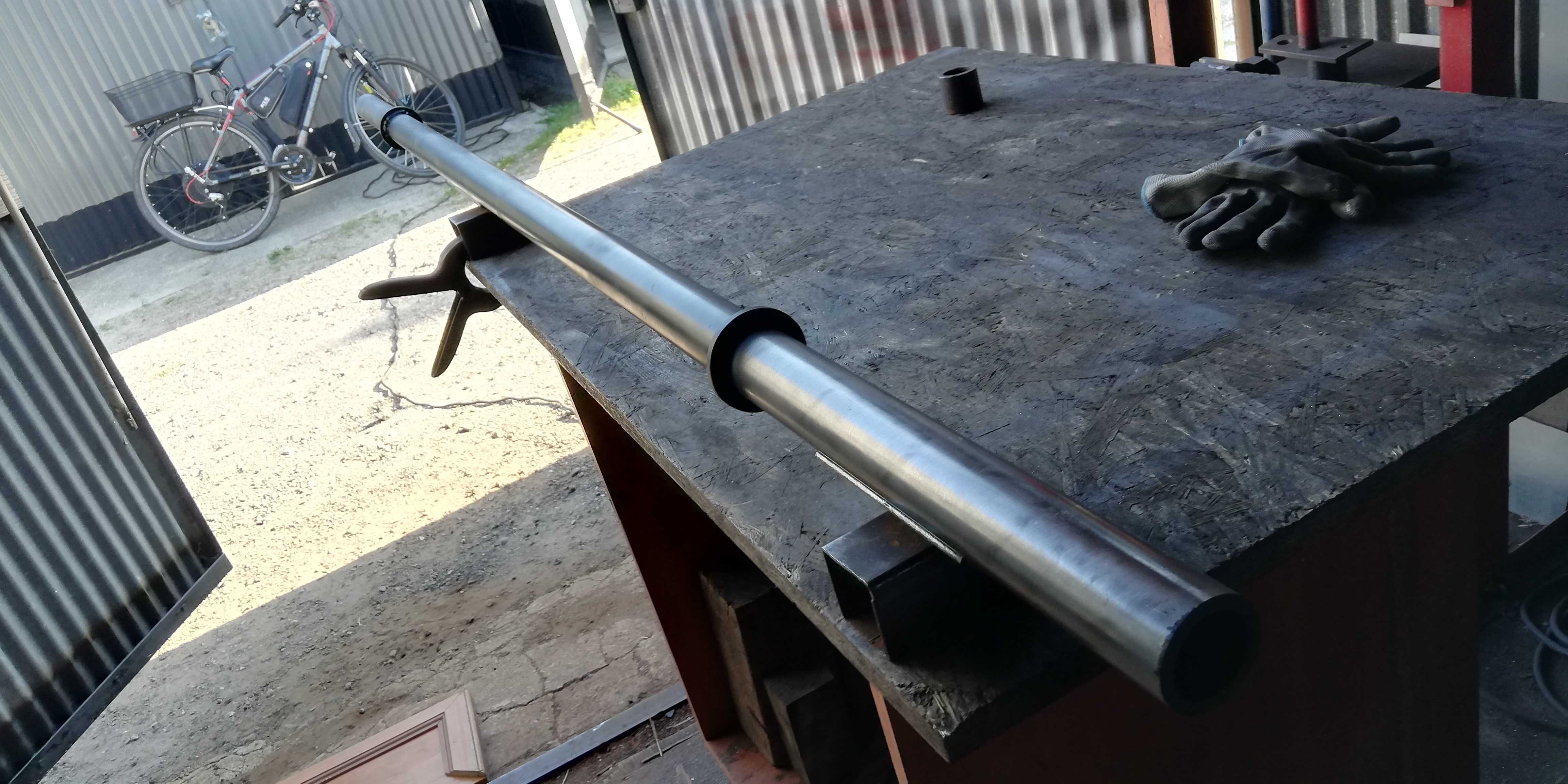 Gryf sztanga olimpijska  AXLE BARBELL 220 CM FAT BAR 400 kg
