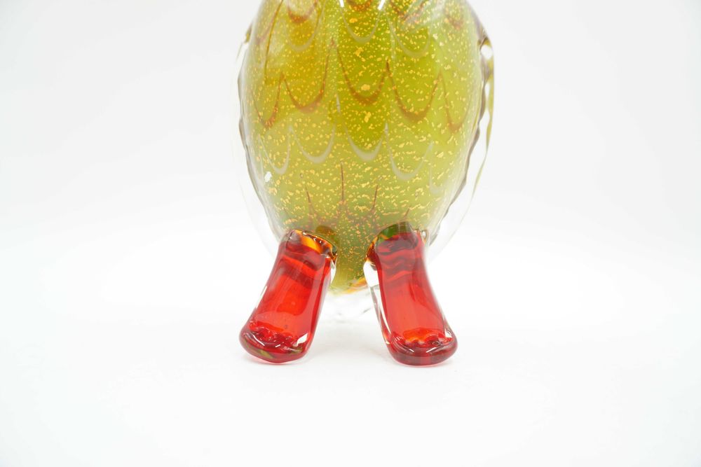 SZKLANA figurka styl murano sowa