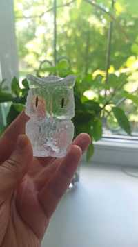 Сувенір Сова вирізана з кристалу солі