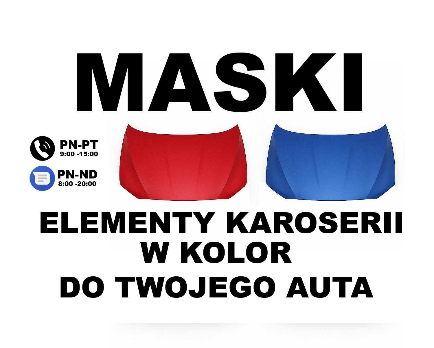NOWE MASKI | Każdy KOLOR i każda MARKA | 3-5 DNI roboczych | WYSYŁKA