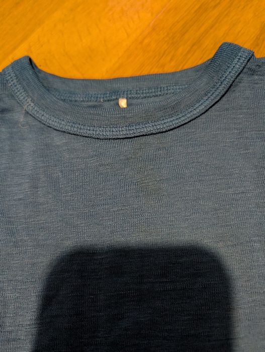 Reflex koszulka wełniana wełna merino 110 116 niebieska termiczna