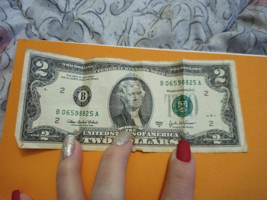 2 доллара. Год выпуска 2003.