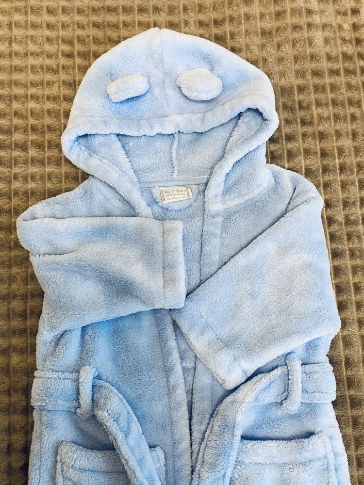 Флісовий халат дитячий на 1 рік, Махровий, велсофт