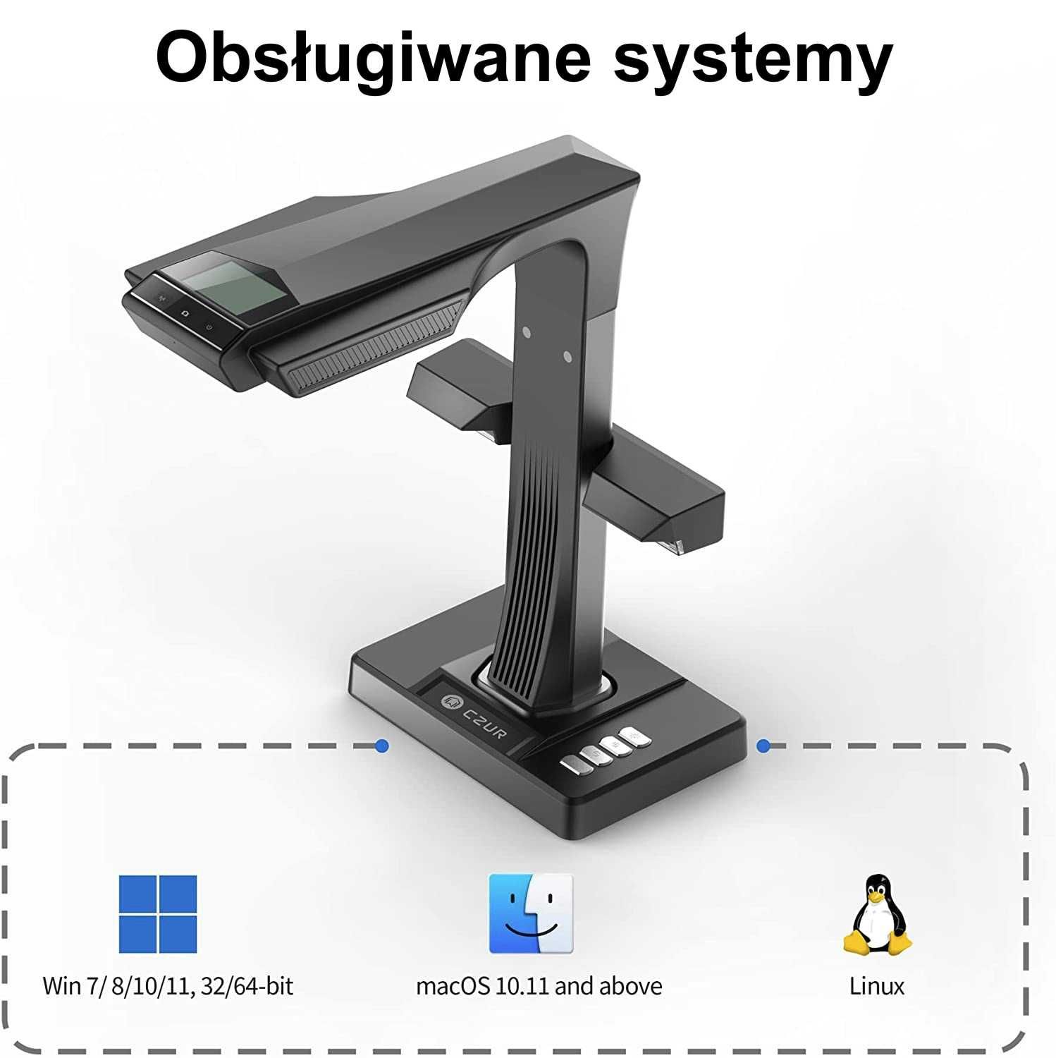 Czur ET25 Pro - profesjonalny skaner laserowy formatu A3 do dokumentów