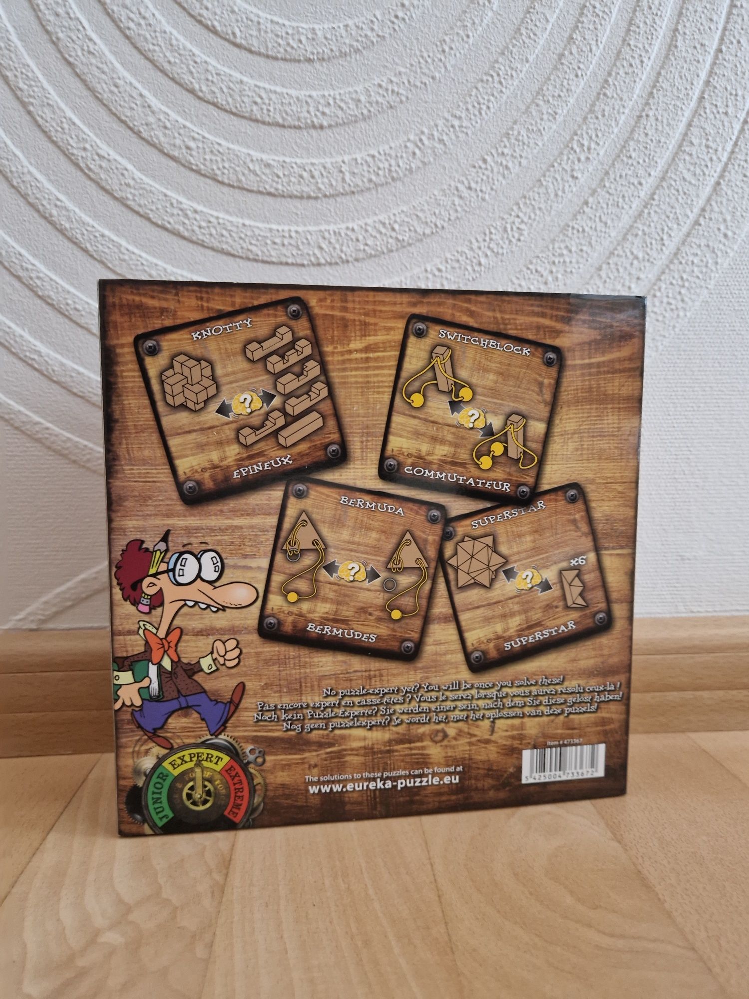 3D puzzle logiczne dla zaawansowanych eureka casse-tetes drewniane