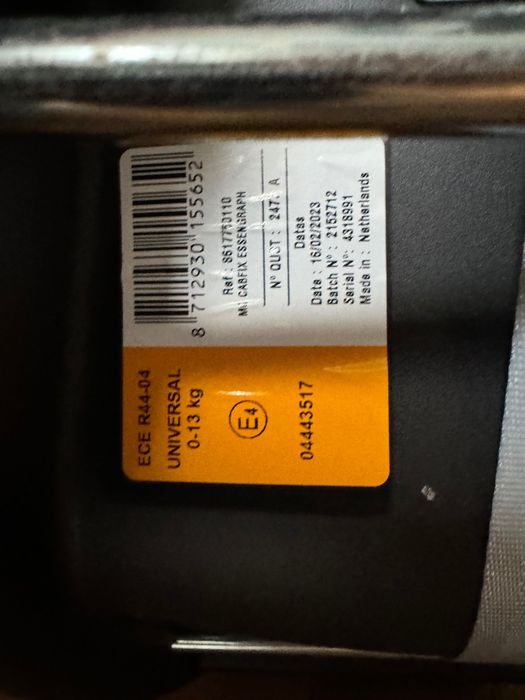 Nosidełko maxi cosi cabriofix 0-13 kg