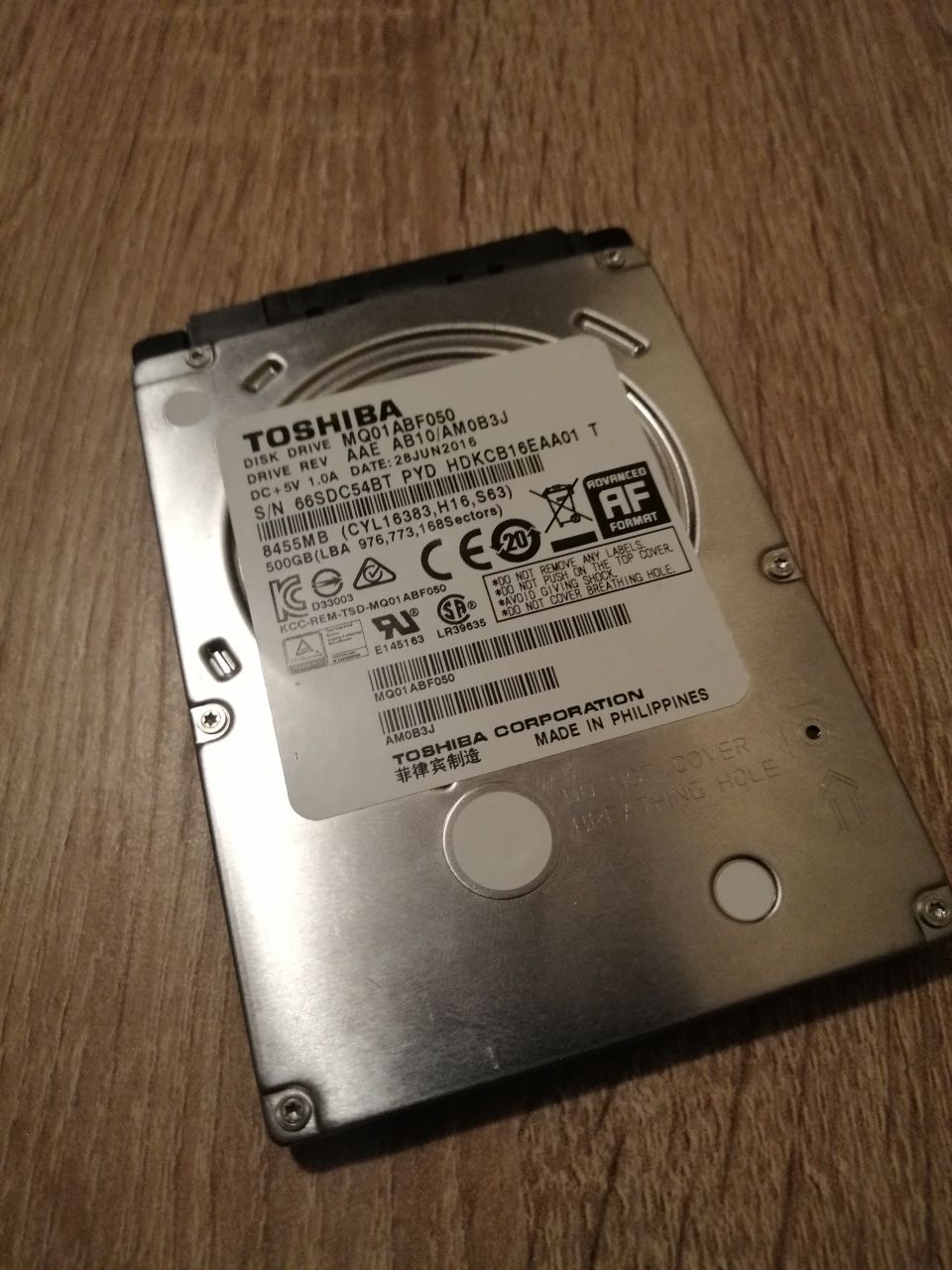 HDD 2.5 500GB sem bad sectors