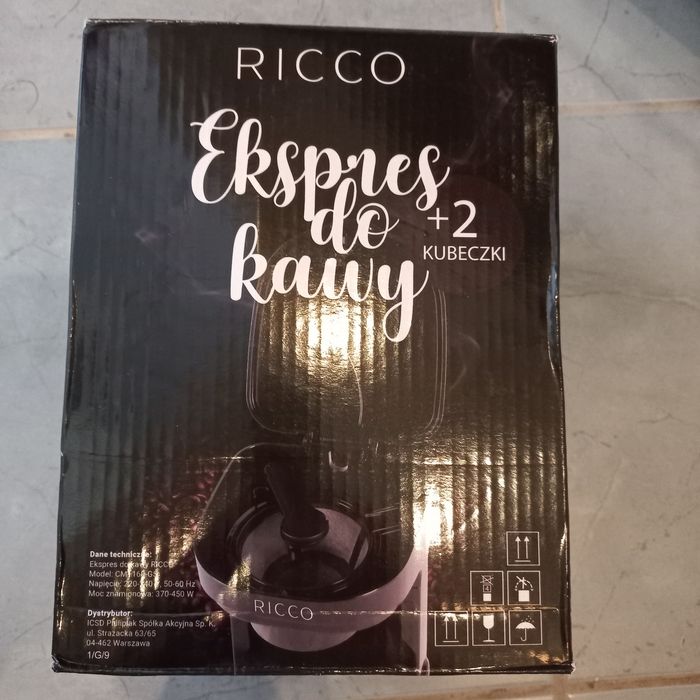 Ekspres do kawy +2 kubeczki ceramiczne