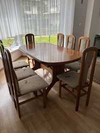 Stół jadalniany z krzesłami - komplet
