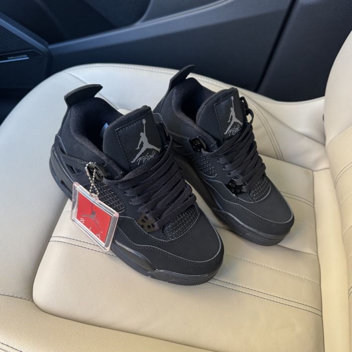 Nike Air Jordan Retro 4 Black (36-45) Новые Кросовки джорданы черные