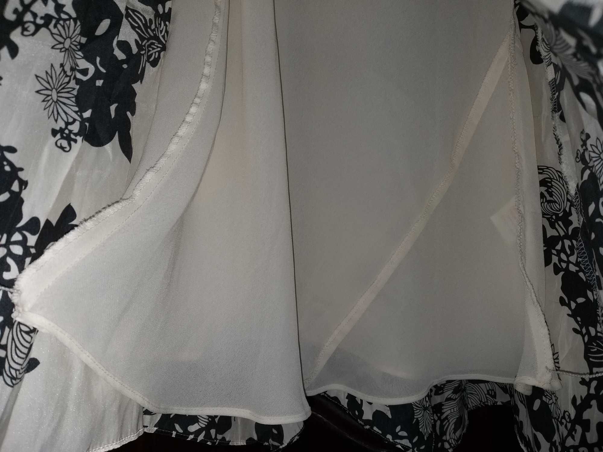 Очень нарядное платье миди, сарафан из 100% натурального шелка