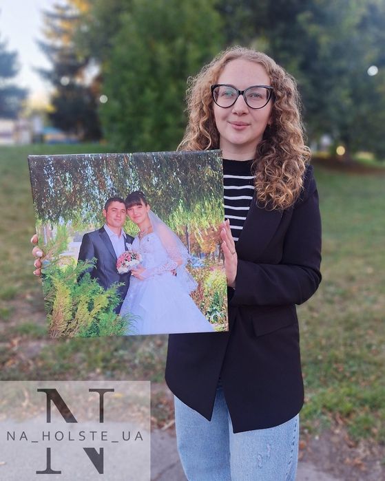 Подарунок на День Народження/річниця/фото на полотні /картина