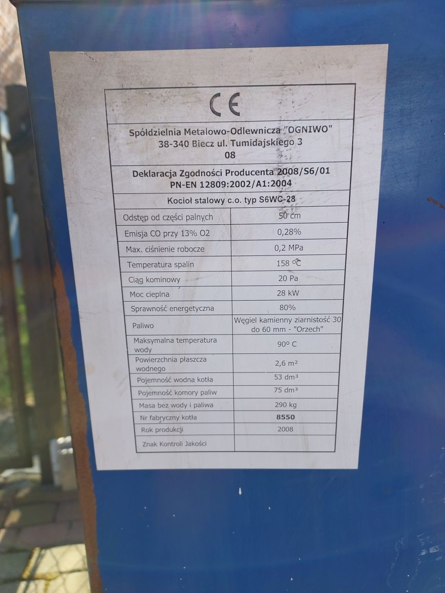 Piec Ogniwo z całym osprzętem