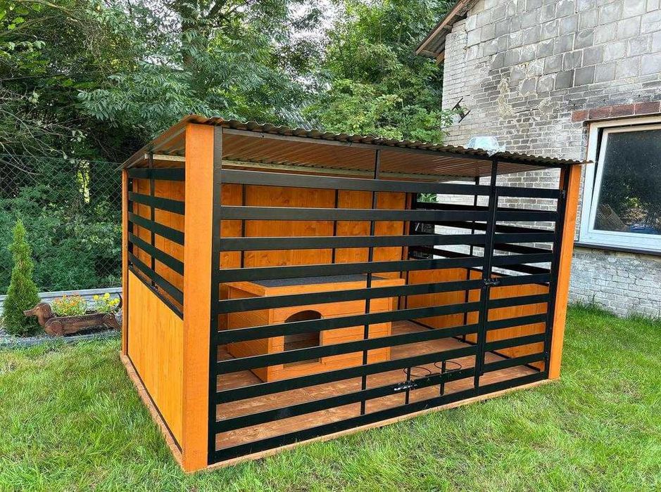 Kojec dla psa-stylowy-nowoczesny-z dodatkiem drewna_PRODUCENT