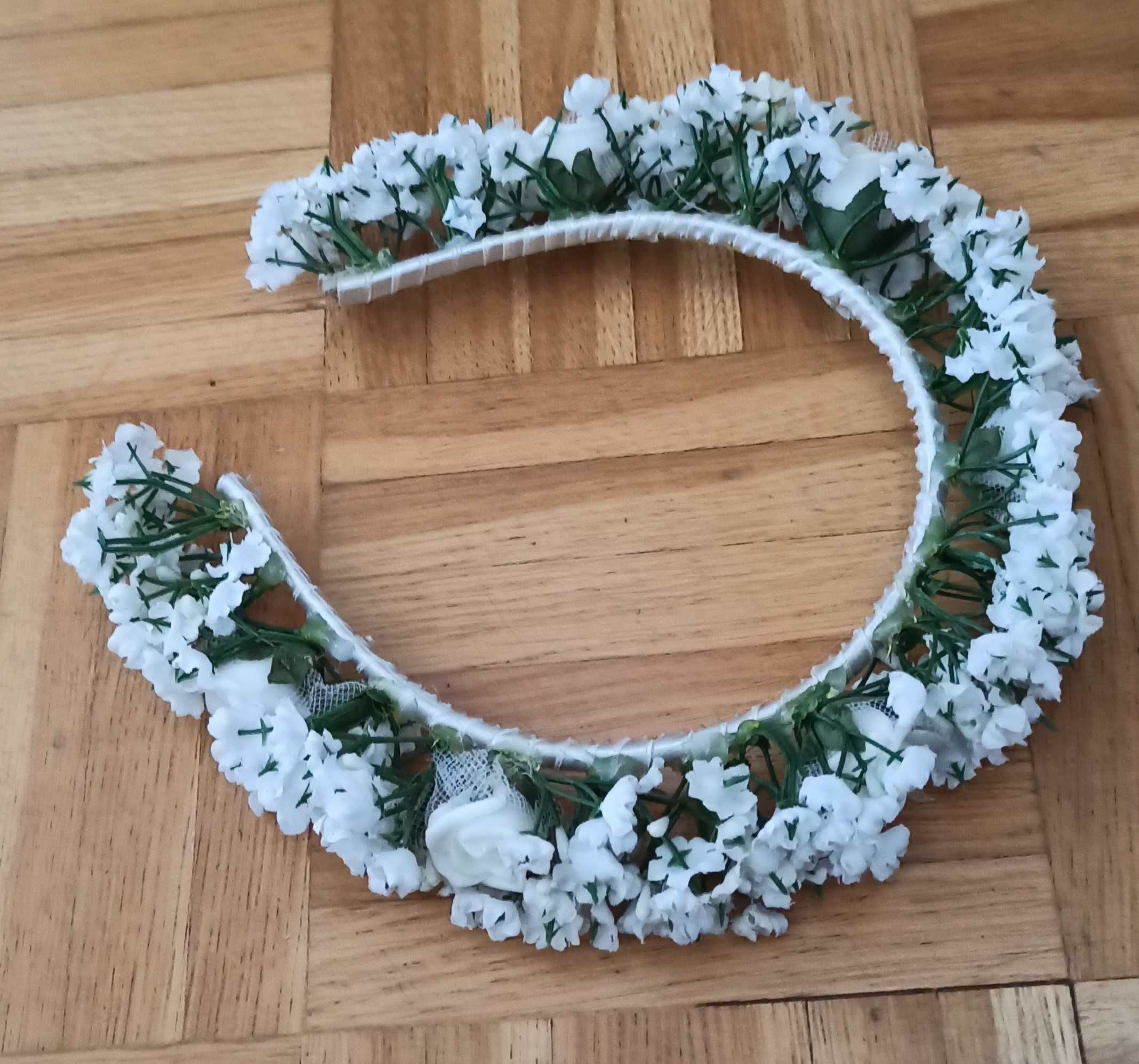 Opaska do włosów dla dziewczynki Komunia, Biały Tydzień