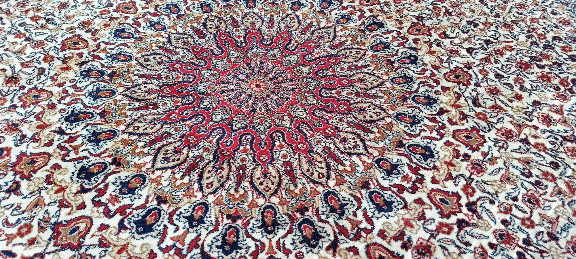 Isfahan dywan wełniany perski 307 x 197 cm wełna tkany ręcznie