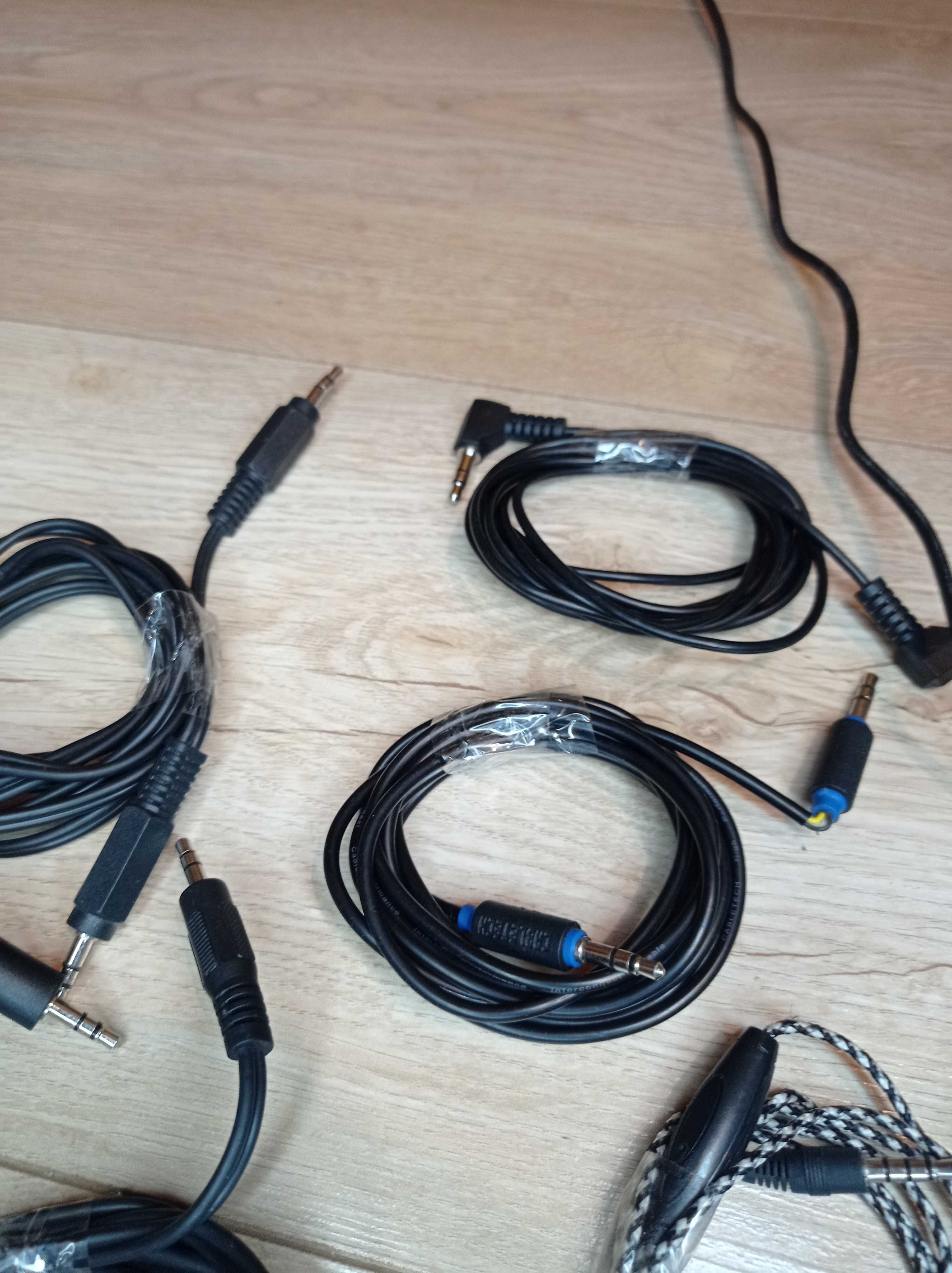 Kable audio minijack 3,5 mm - minijack 3,5 mm mix zestaw komplet