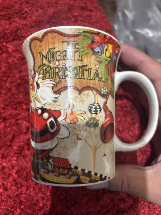 Caneca de cafe cha leite Natal da Anilar