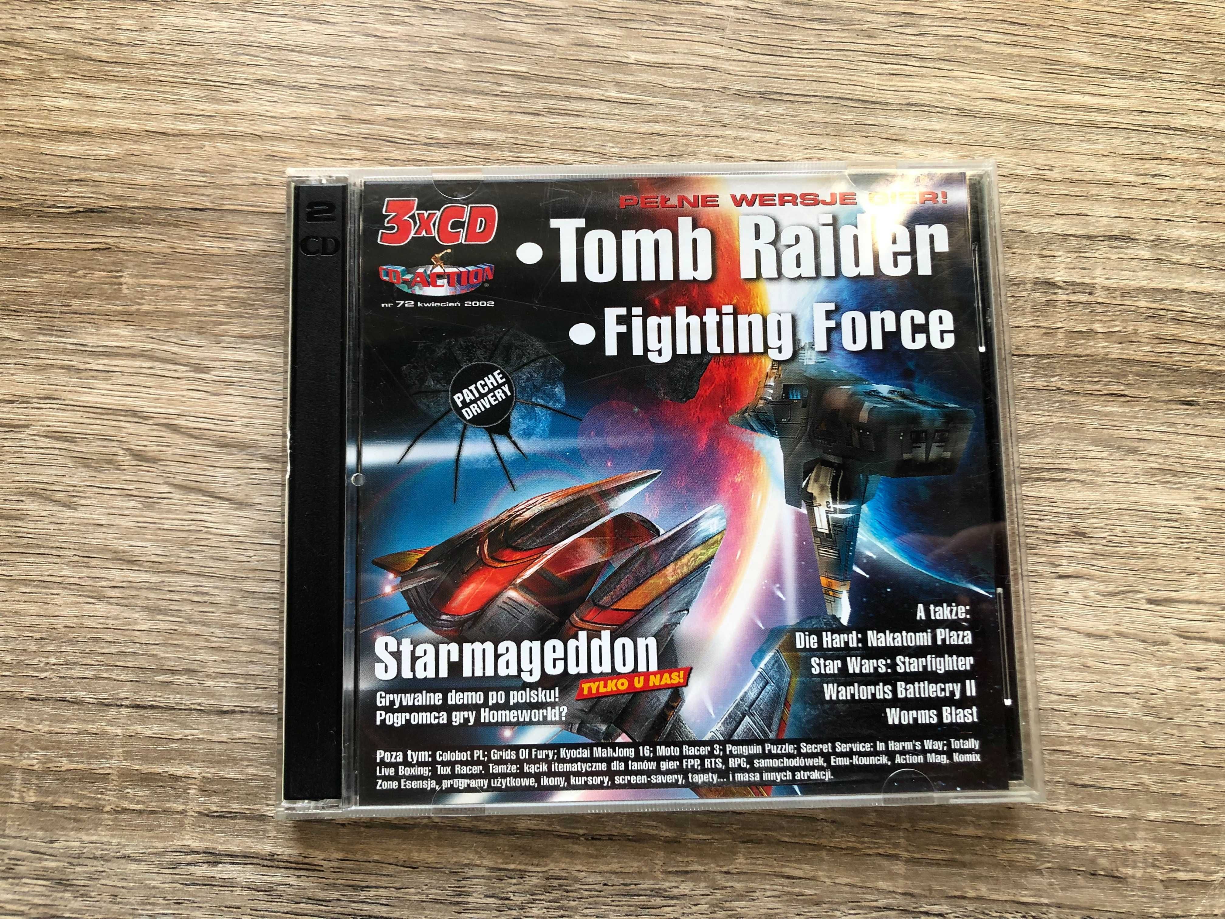 CD Action nr 72 kwiecień 2002 Gry na PC Tomb Raider, Fighting Force