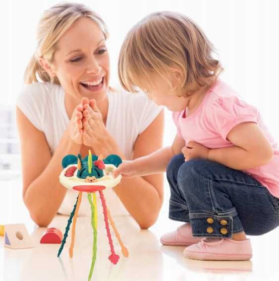 Montessori zabawka sensoryczna gryzak dla niemowląt dzieci