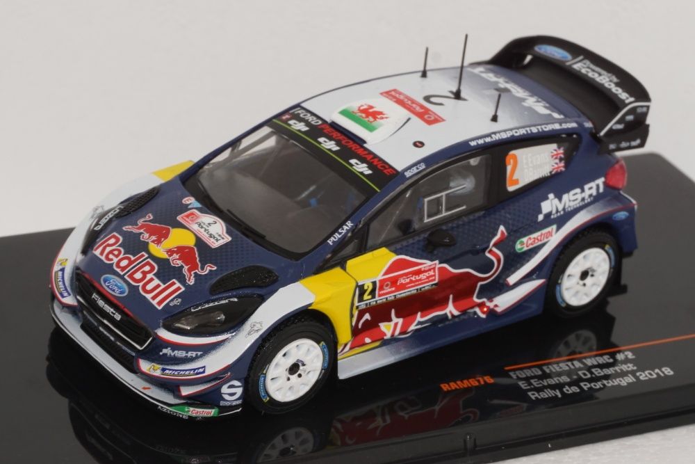 Ixo RAM676 1:43 Ford Fiesta WRC Elfyn Evans 2º Rali Portugal 2018