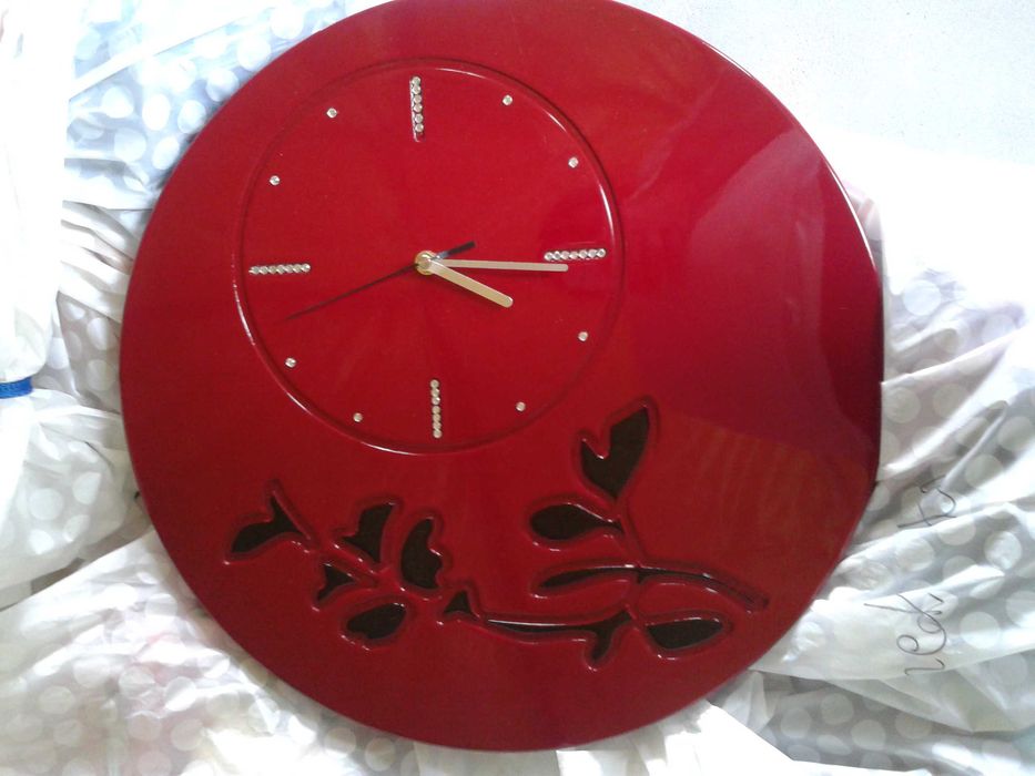 zegar na ściane, duży, do salonu, dekoracja