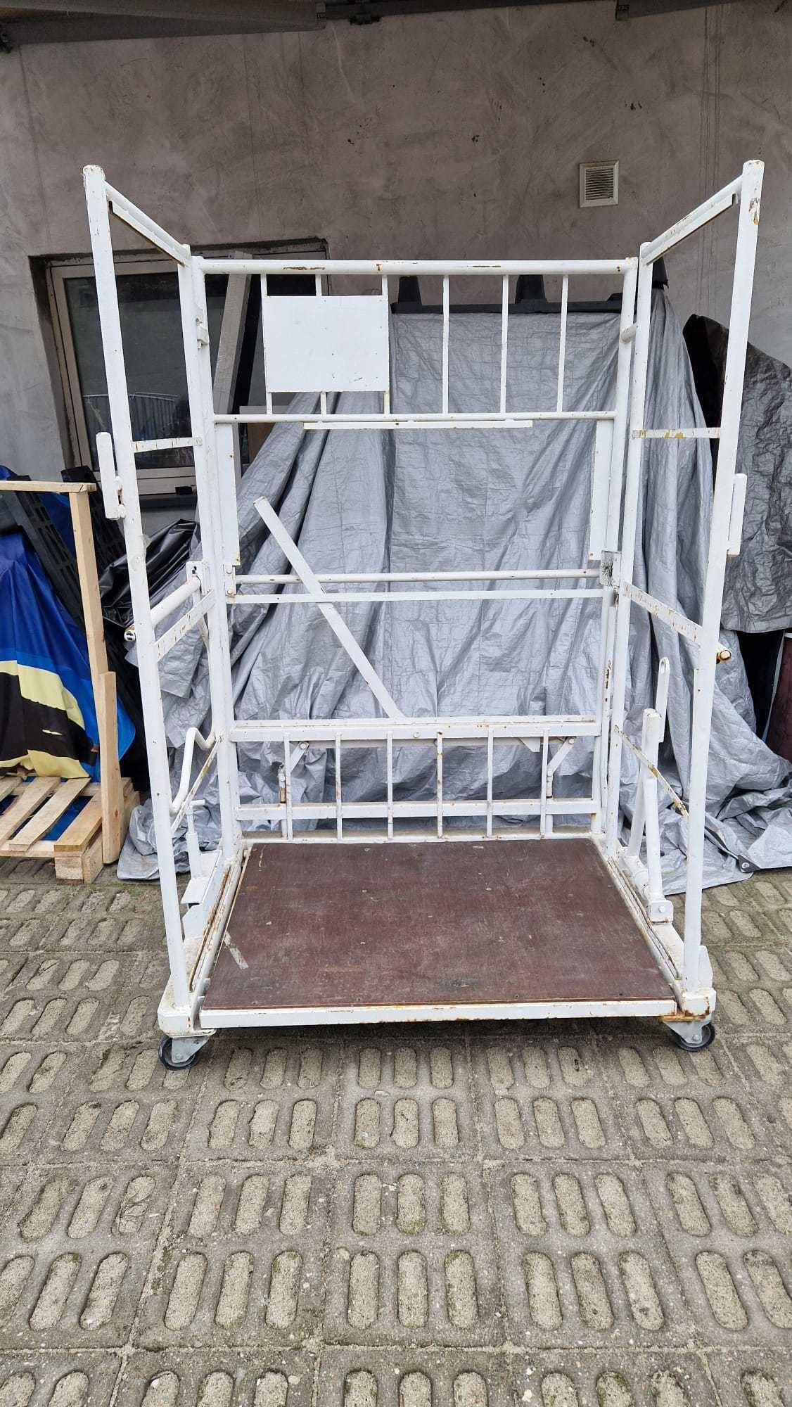 Wózek Magazynowy Transportowy Kurierski Kosz box na paczki na kołach