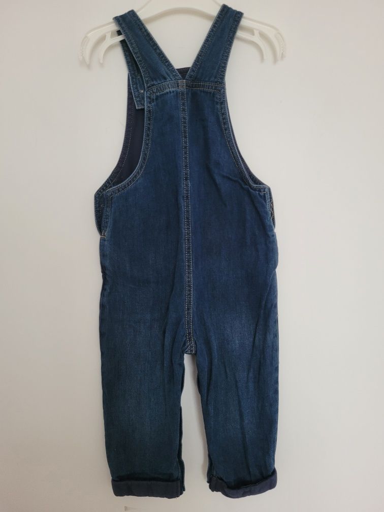 Spodnie ogrodniczki kombinezon jeans vintage retro