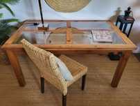 mesa, refeições, secretaria, mexicano, rustico