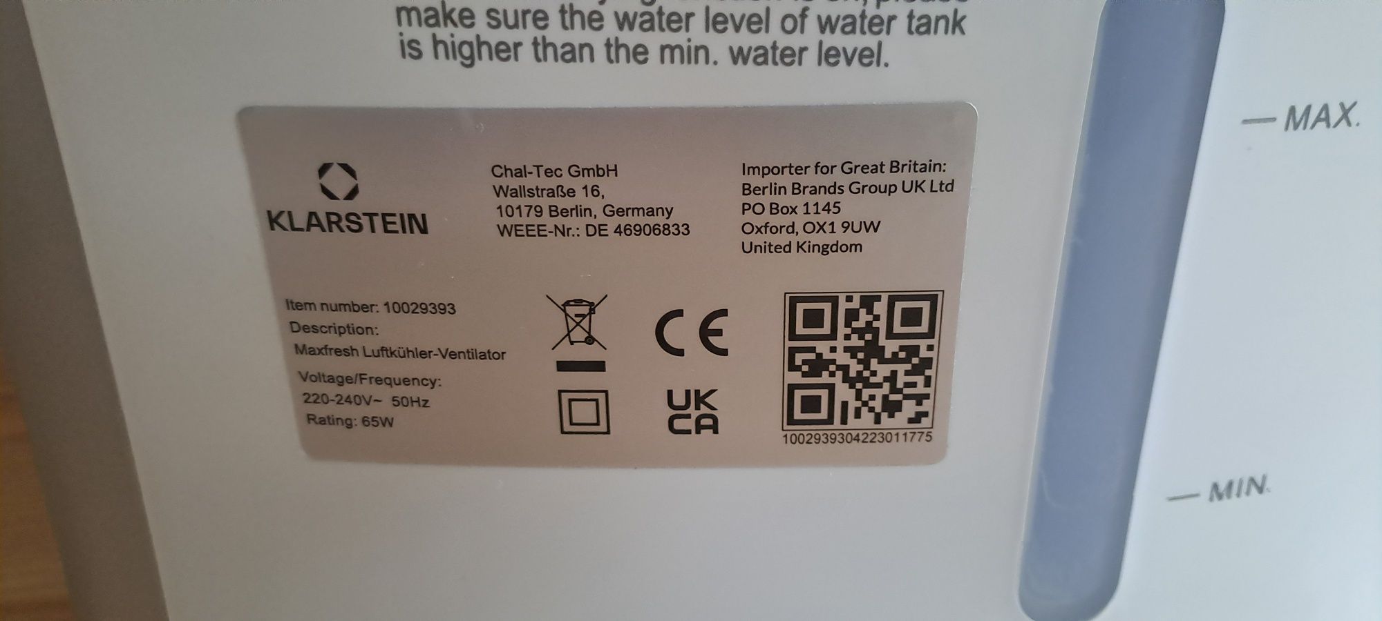 Klimator wentylator 65W