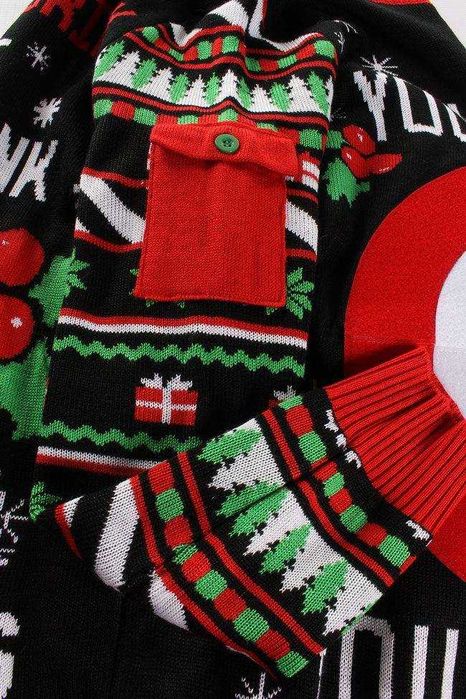 Чоловічий різдвяний светр алкогольна гра