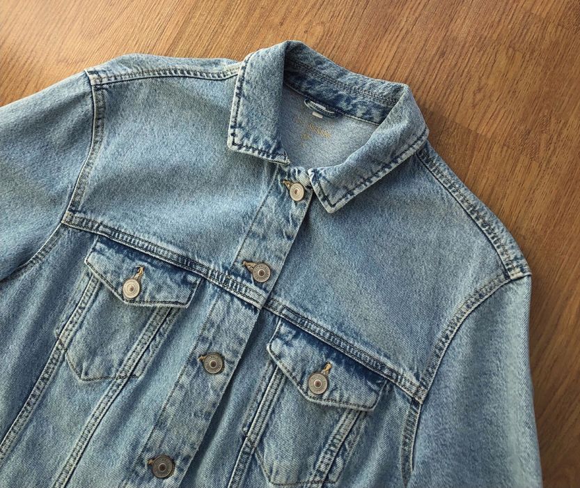 Kurtka jeansowa C&A z naszywką Picasso oversize S/M 36/38