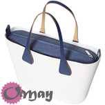 Niebieski organizer do OBAG MINI len lazur 2 kieszenie wkład VIP OMAY