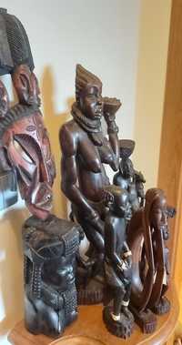 Dez estátuas tradicionais africanas