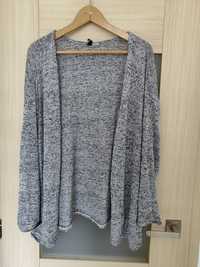 Szary kardigan sweter H&M Divided rozmiar 42 XL
